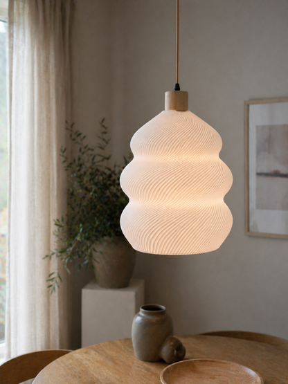HoneyLamp | Bølge - Snøhvit