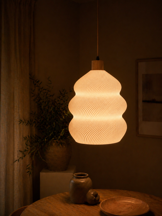 HoneyLamp | Bølge - Snøhvit