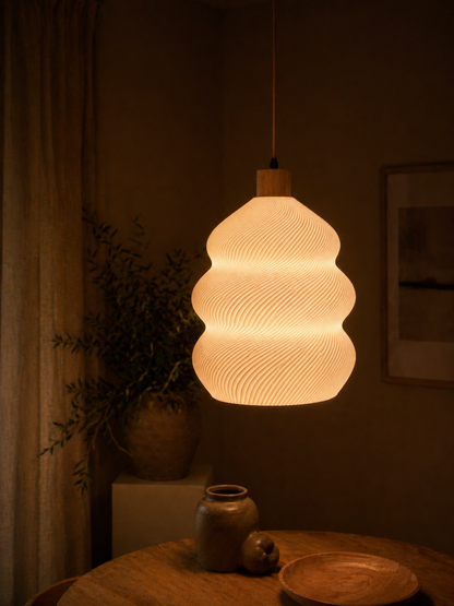 HoneyLamp | Bølge - Snøhvit